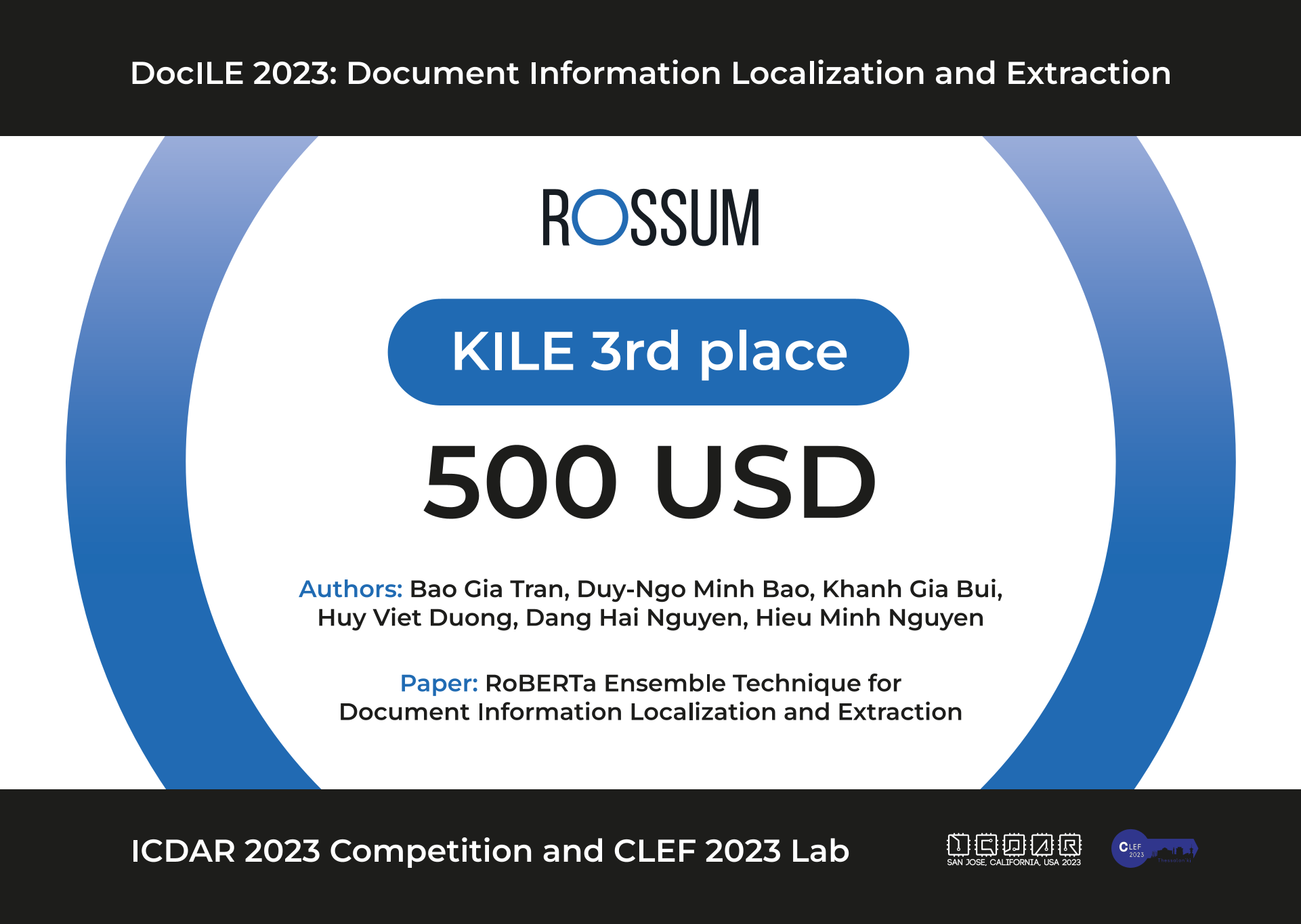 Key Information Localization & Extraction (KILE)